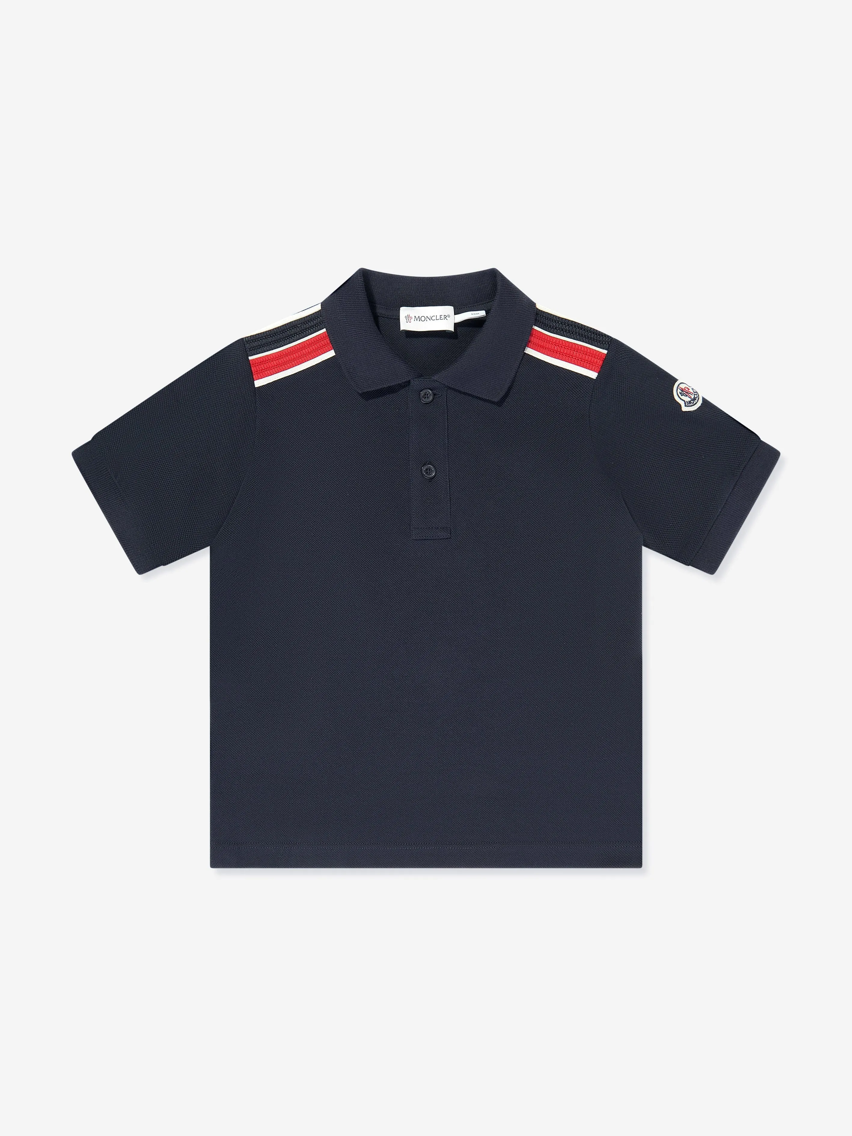 Boys Cotton Piqué  Polo Shirt in Navy