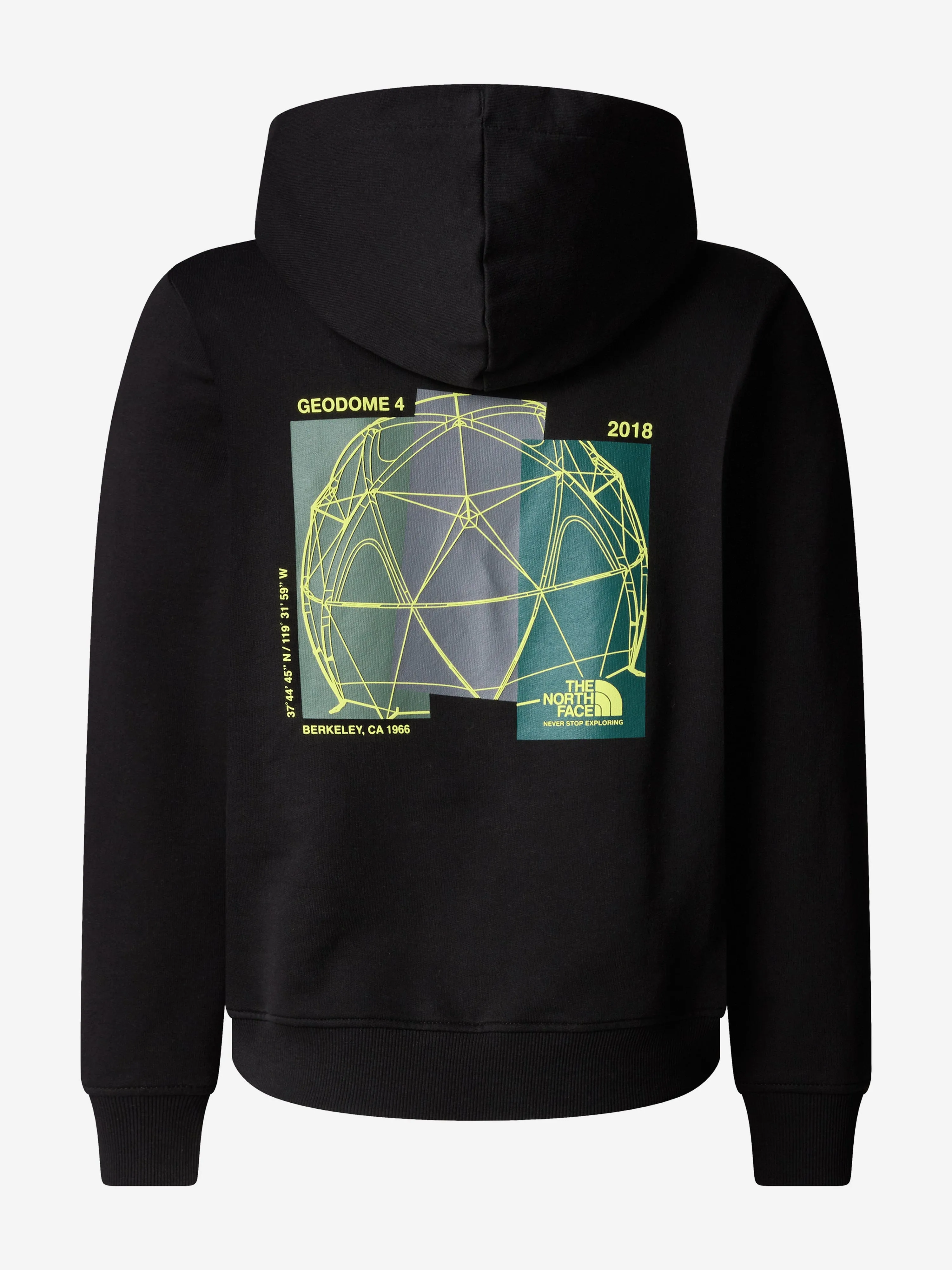 Boys Graphic Relaxed Hoodie in Black