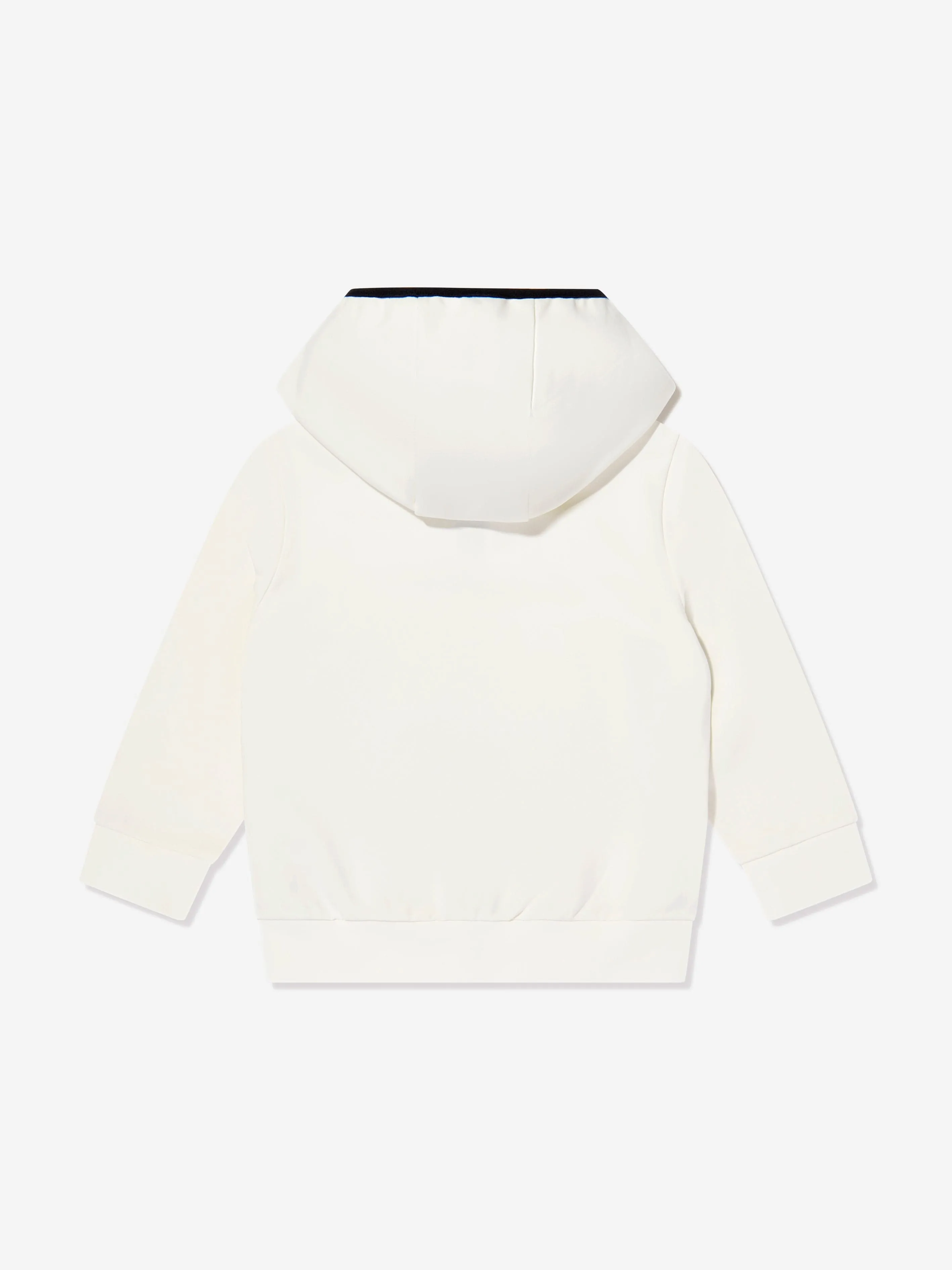 Boys Logo Zip Up Top in White