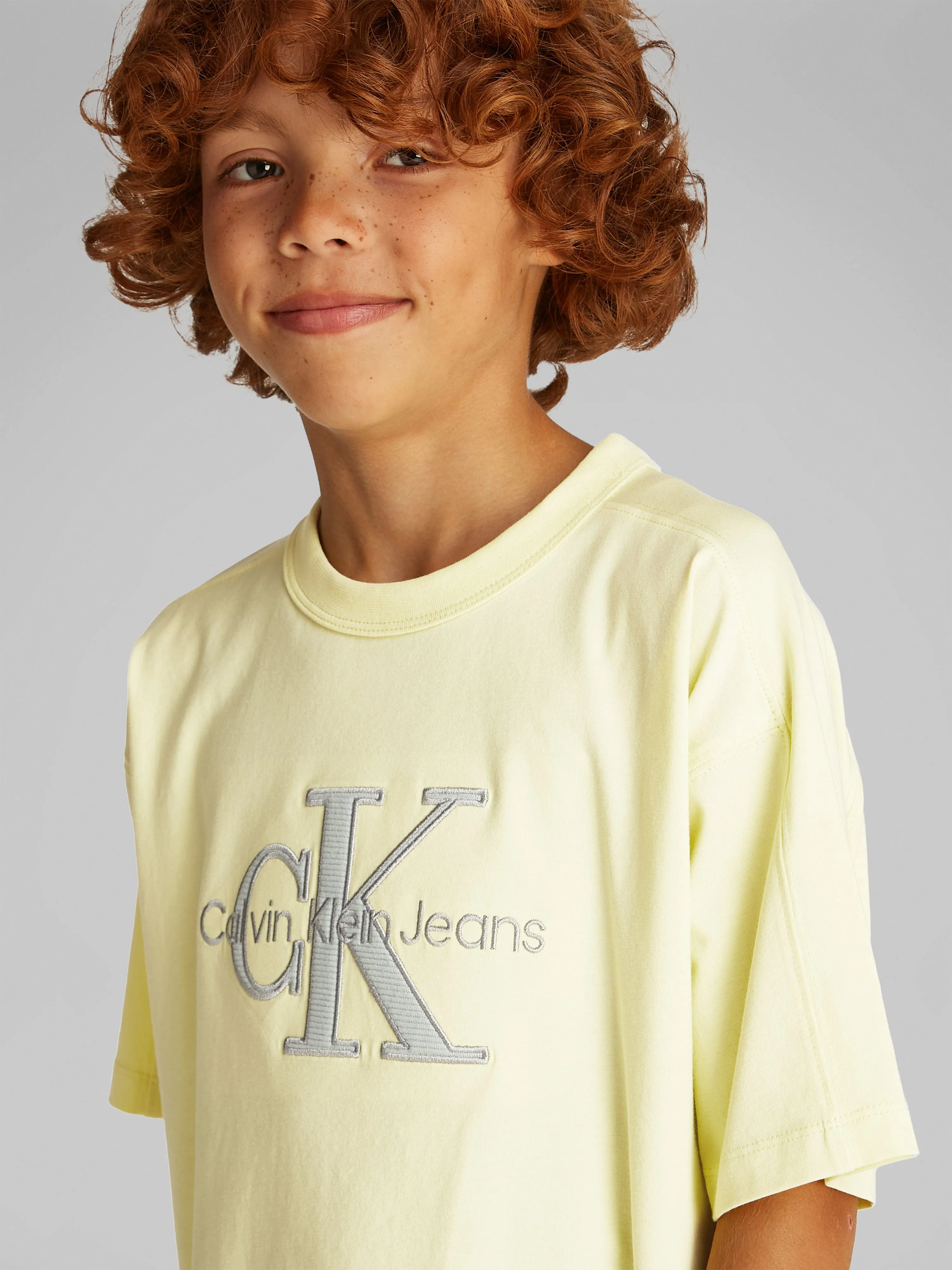 Boys Ottoman Applique Mono T-Shirt in Yellow