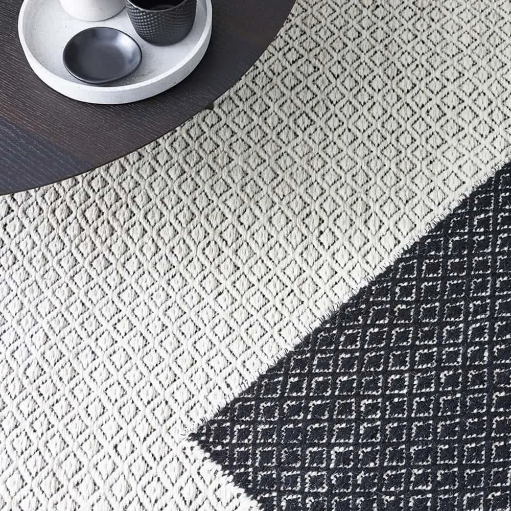 Braid Pastille Rug - Ivory / Black 160cm x 230cm