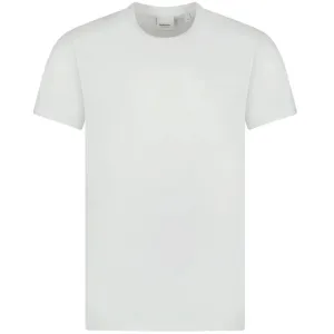 Burberry White Embroidered Logo T-Shirt