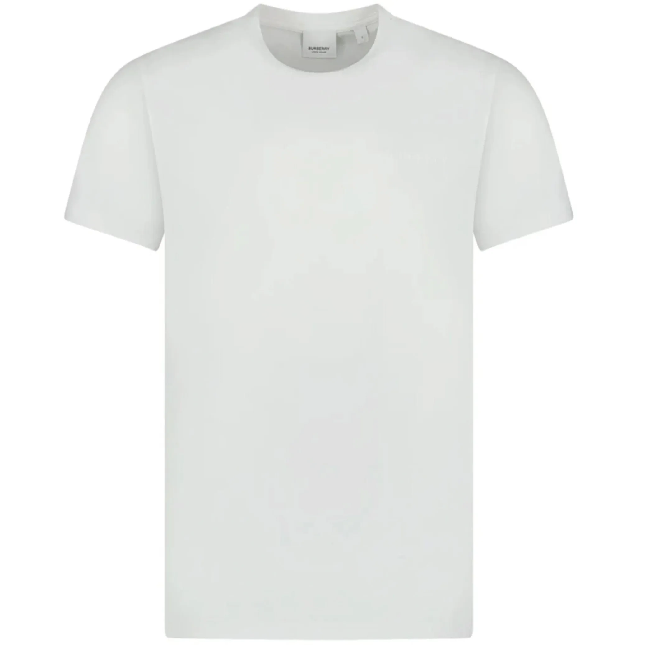 Burberry White Embroidered Logo T-Shirt