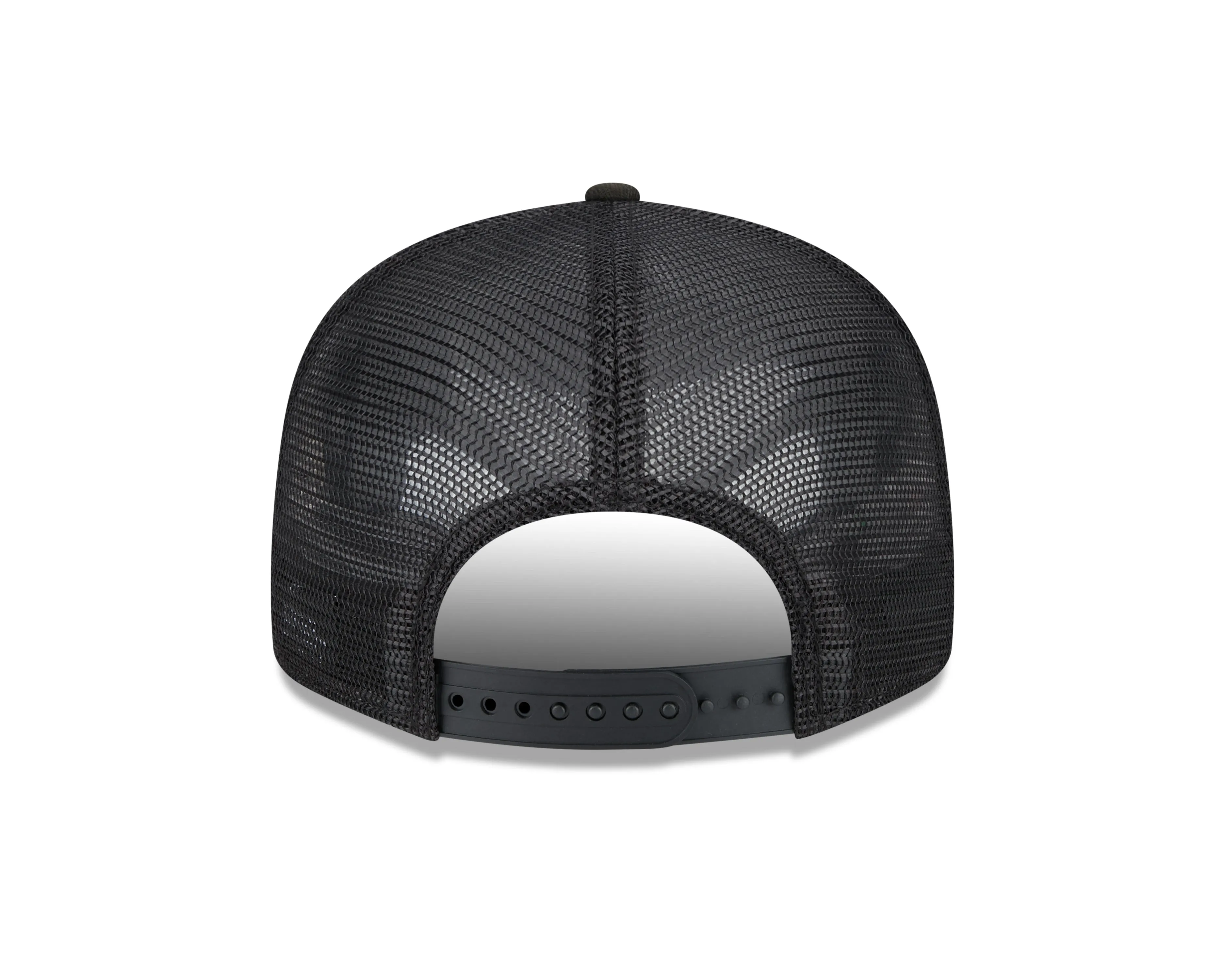 Chicago White Sox New Era Black Stacked 9FIFTY Mesh Trucker Snapback Hat
