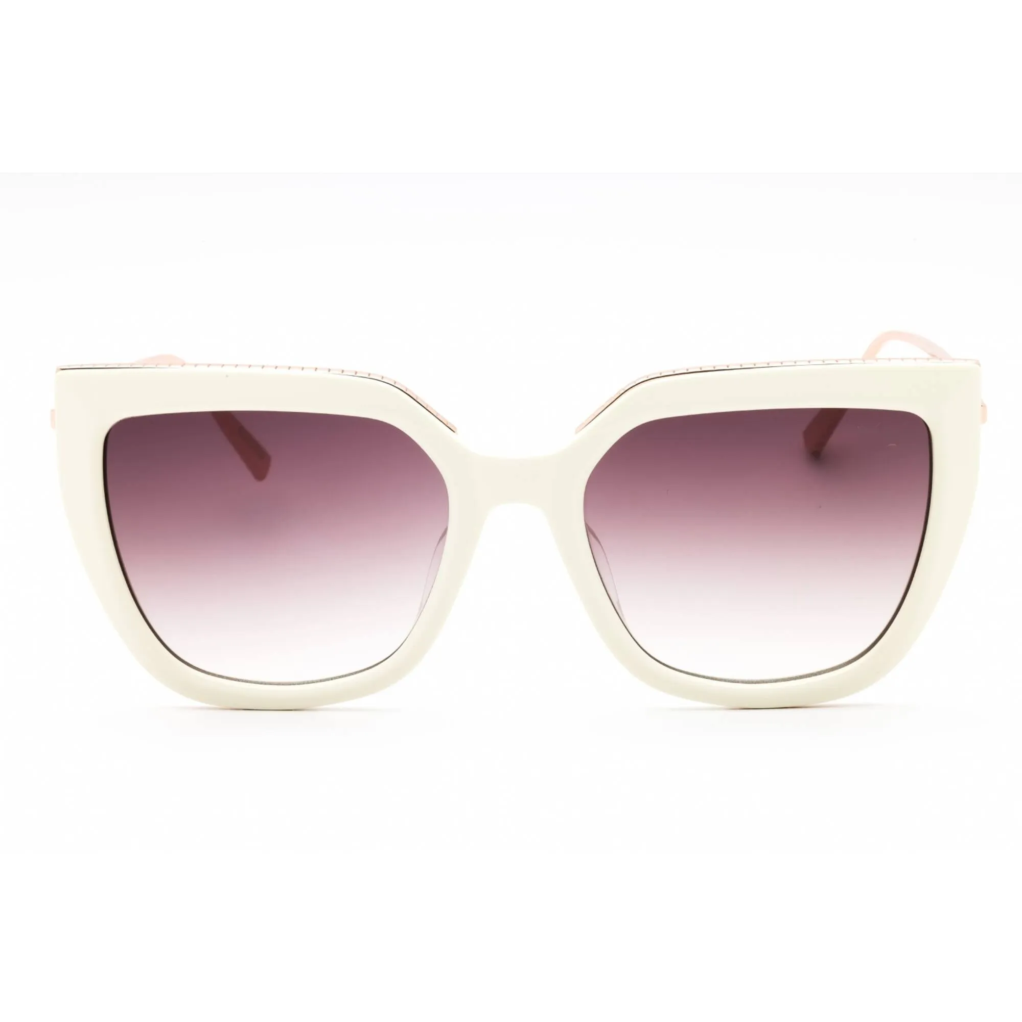 Chopard Women's Sunglasses - Glossy Powder Pink Metal Full Rim Cat Eye | SCH319M 09FF