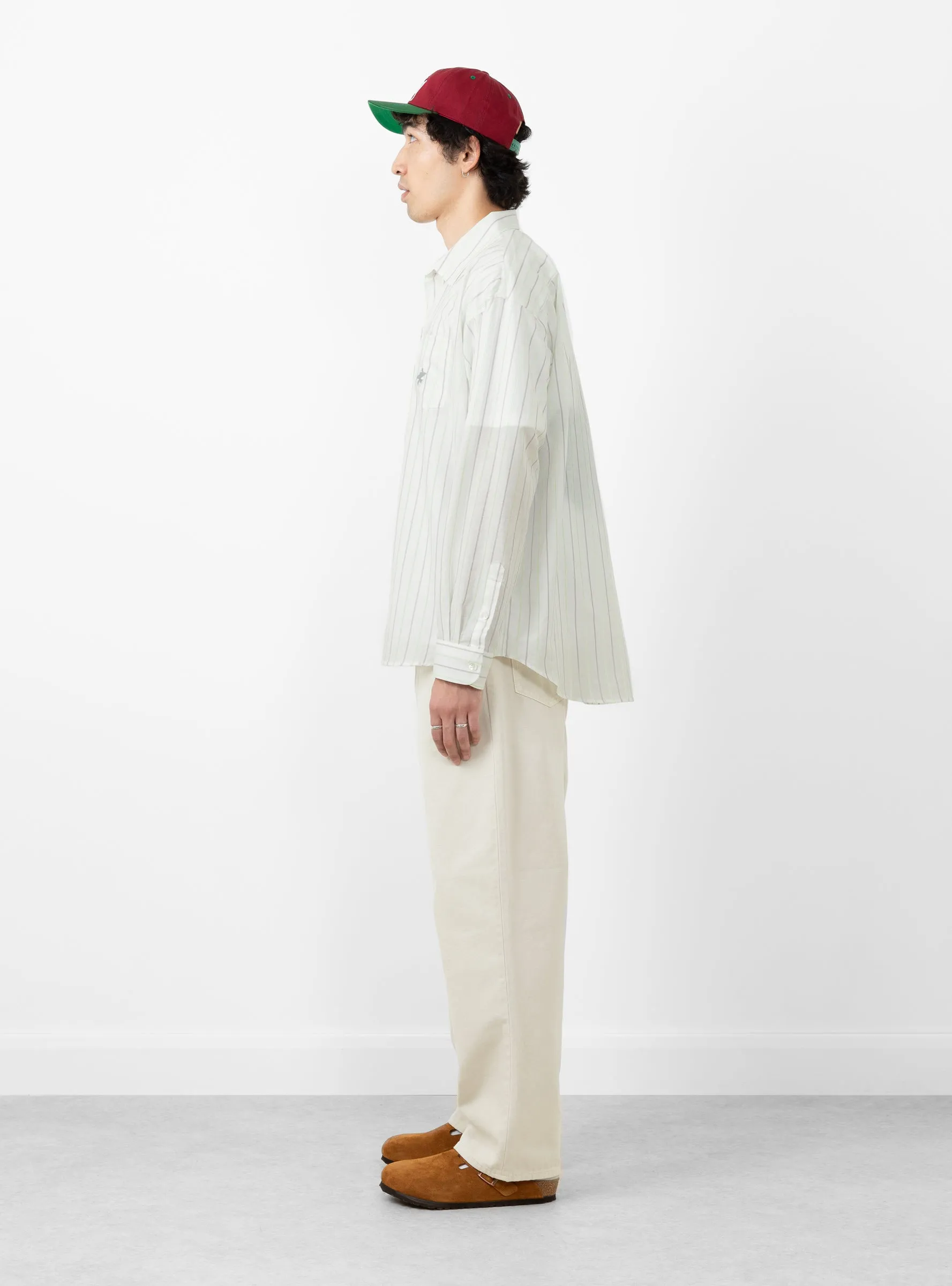 Classic LS Shirt Stripe White