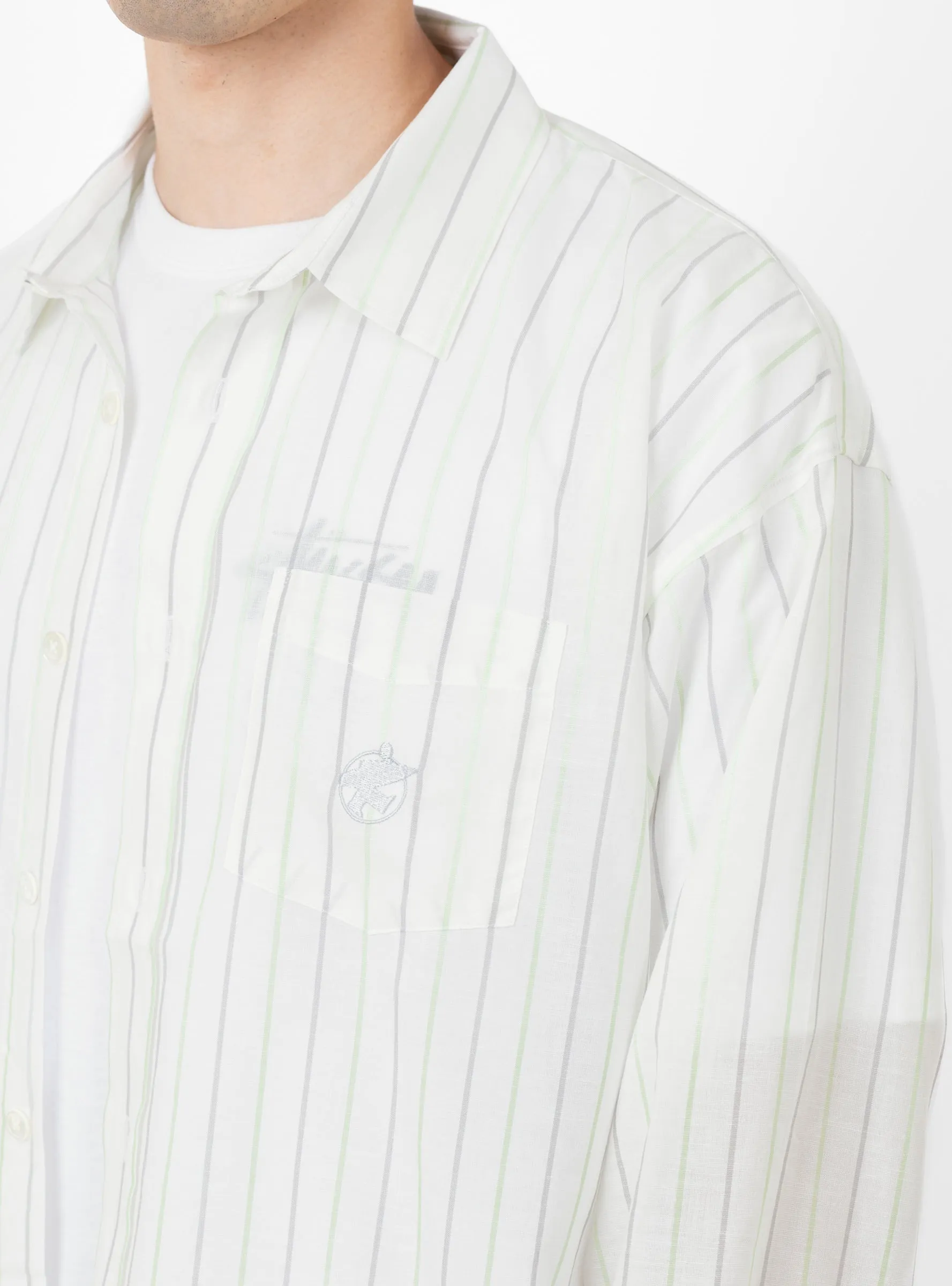 Classic LS Shirt Stripe White