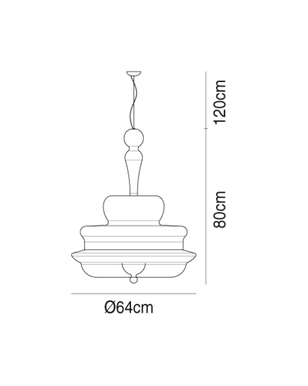 Contemporary Glass Pendant