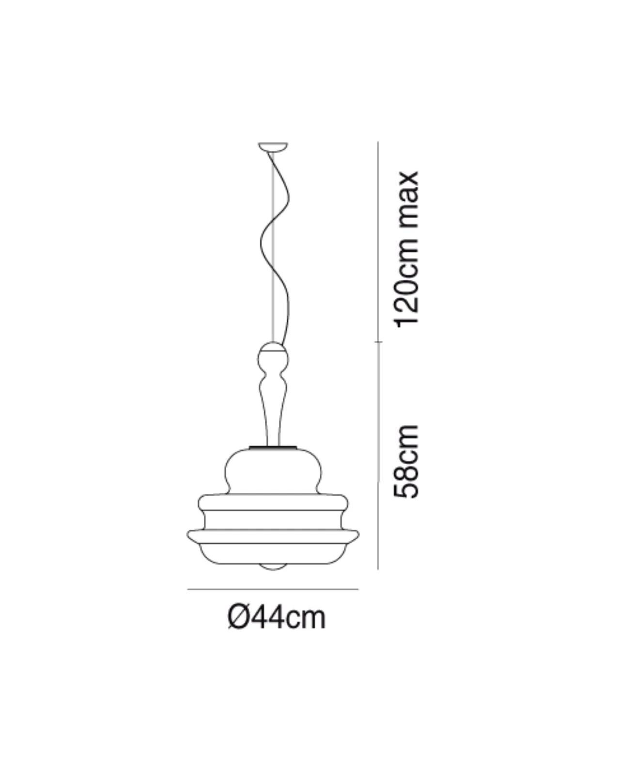 Contemporary Glass Pendant