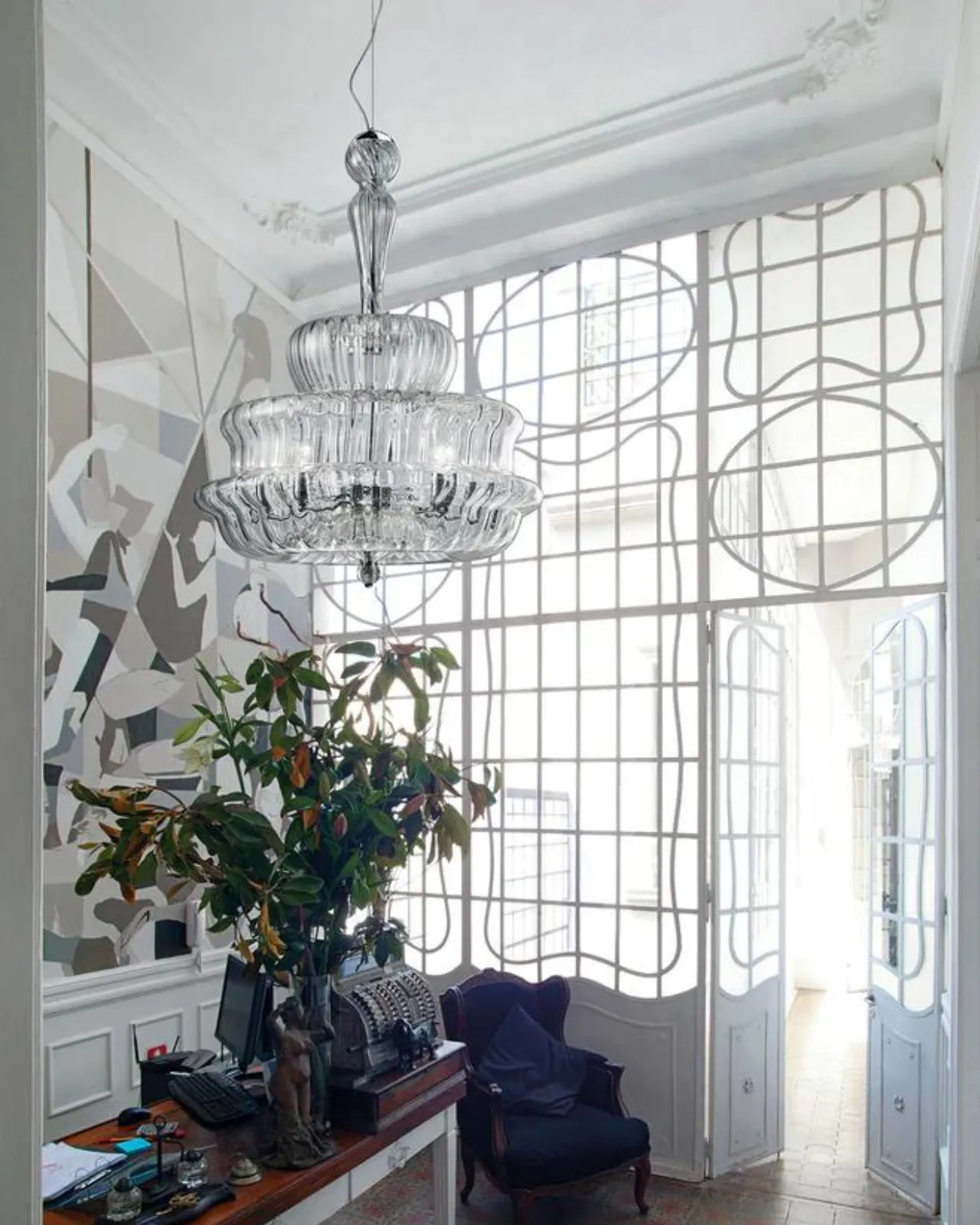Contemporary Glass Pendant