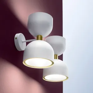 Contemporary Hourglass Metal Wall Light