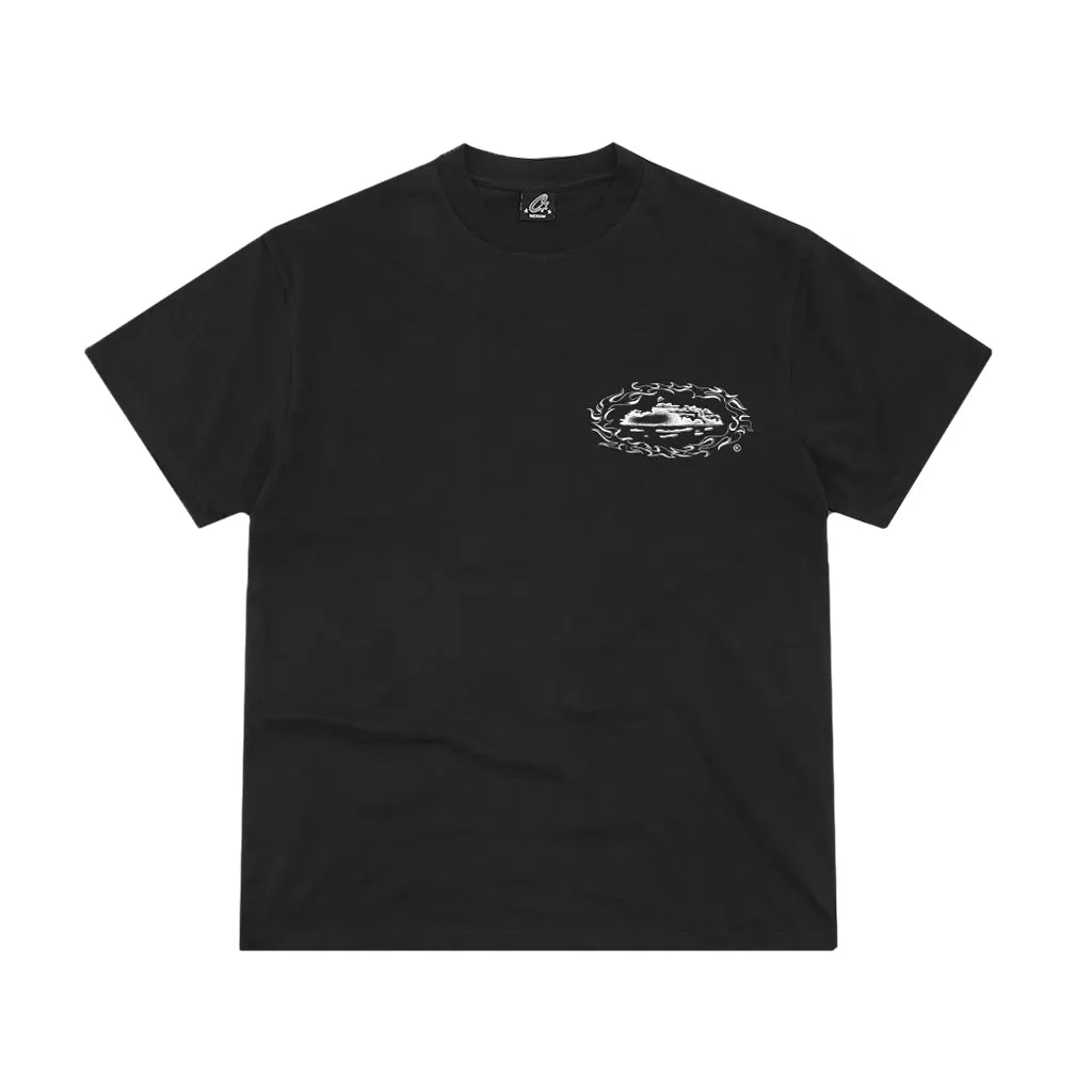 Corteiz Alcatraz Firey Tee – Black