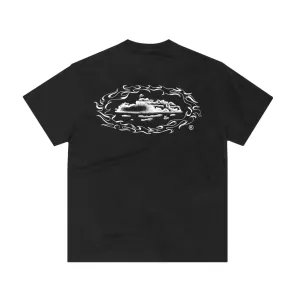 Corteiz Alcatraz Firey Tee – Black