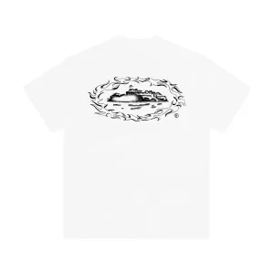 Corteiz Alcatraz Firey Tee – White