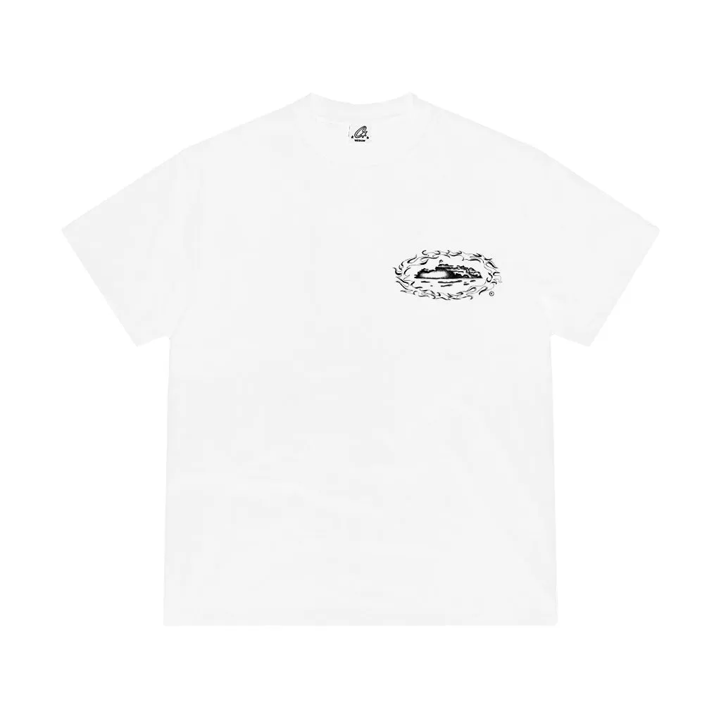 Corteiz Alcatraz Firey Tee – White