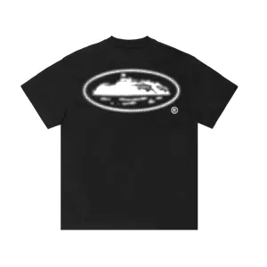 Corteiz Halftone Island Tee – Black