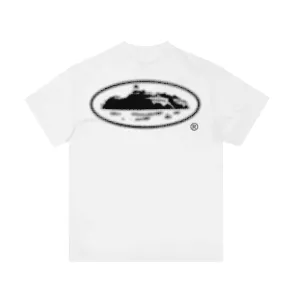 Corteiz Halftone Island Tee – White