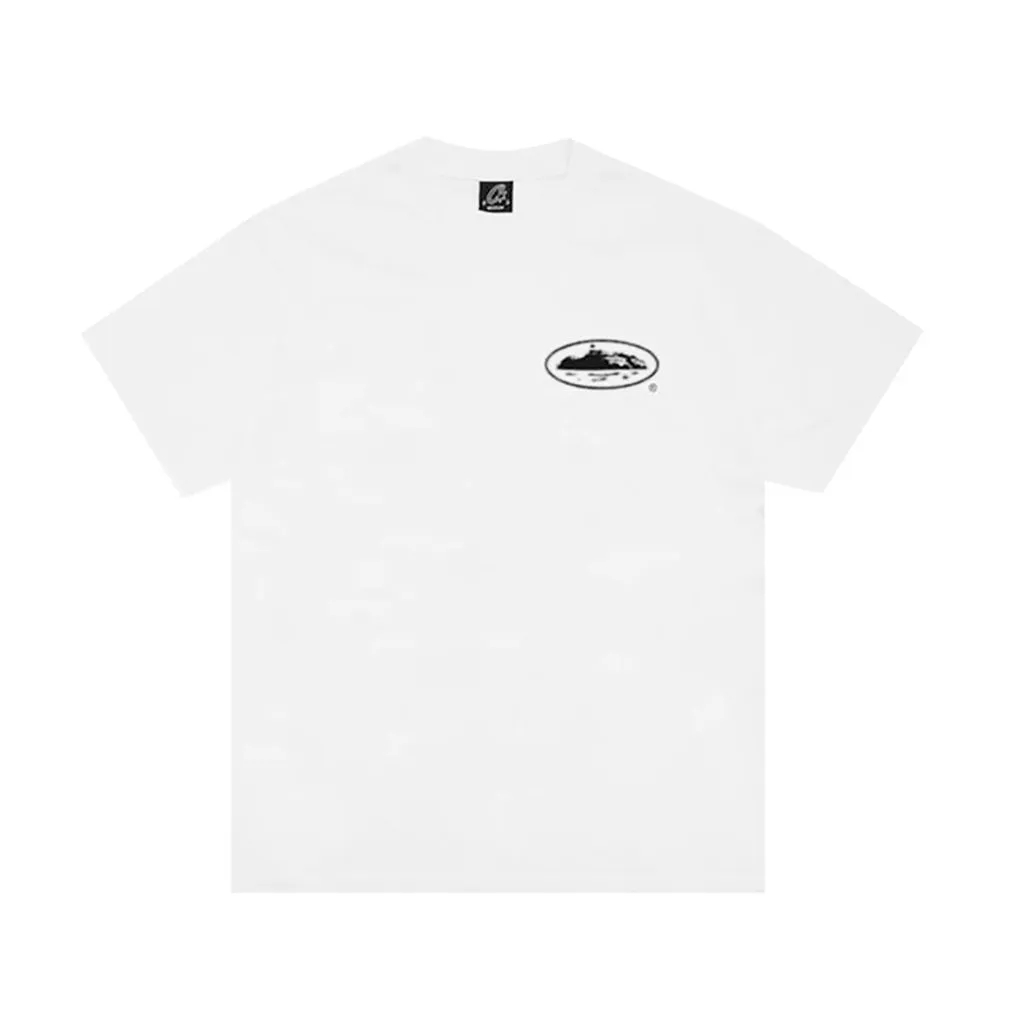 Corteiz Halftone Island Tee – White