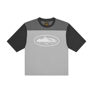 Corteiz Heavyweight Varsity Tee – Grey