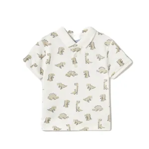 Cream Dinosaur Polo