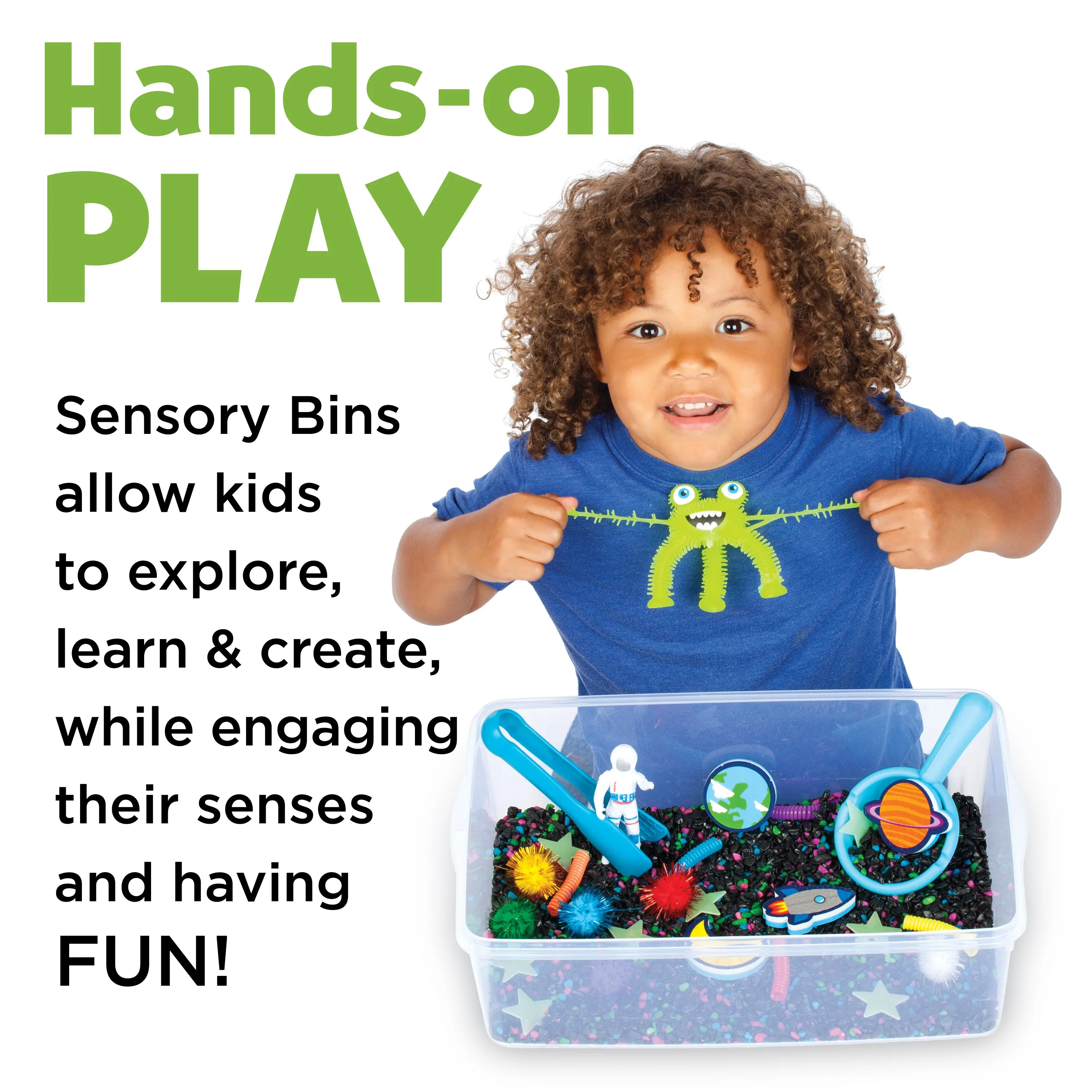 Creativity for Kids Sensory Bin: Outer Space Adventure