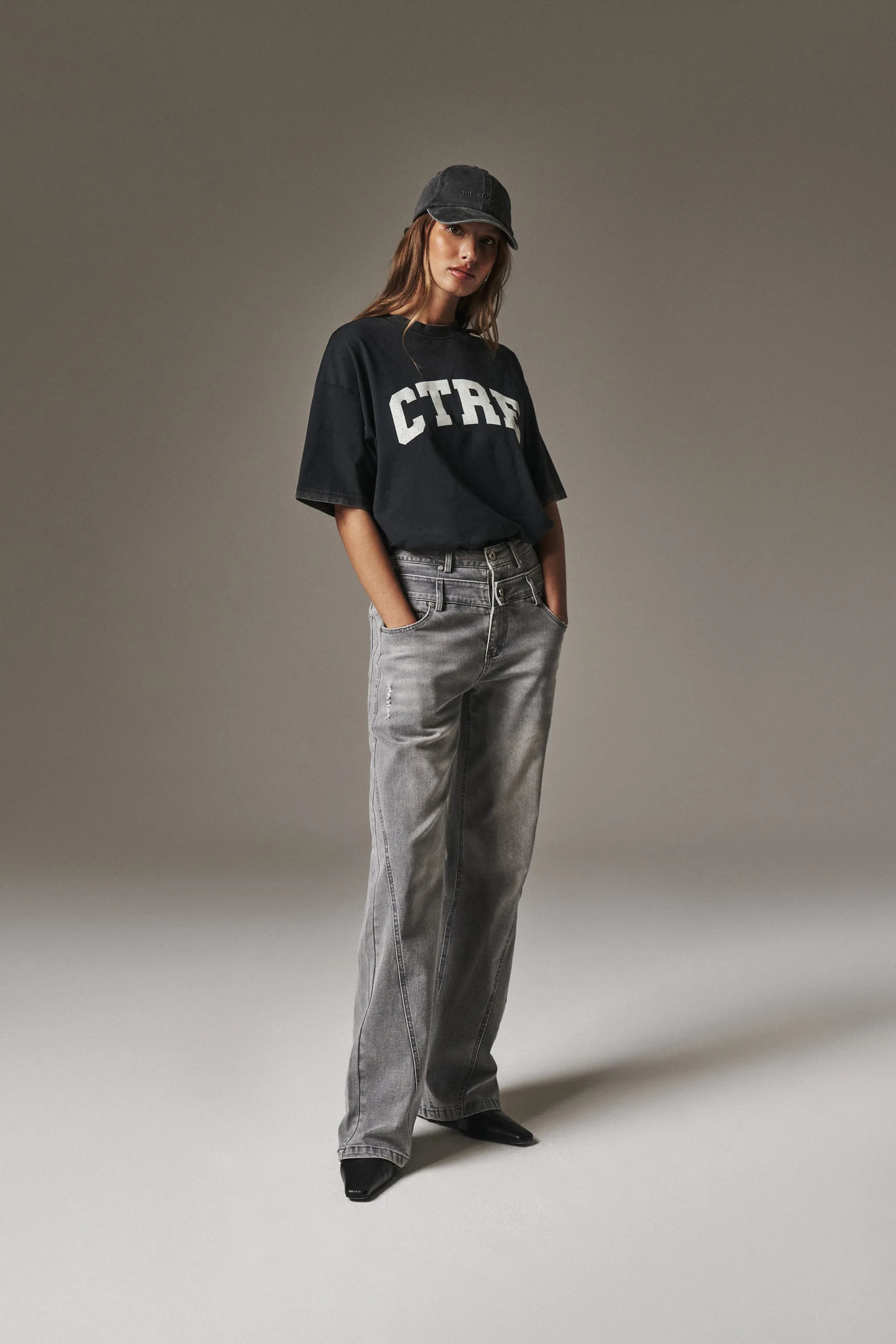 CTRE ACID WASH CRACKED T-SHIRT - ACID WASH