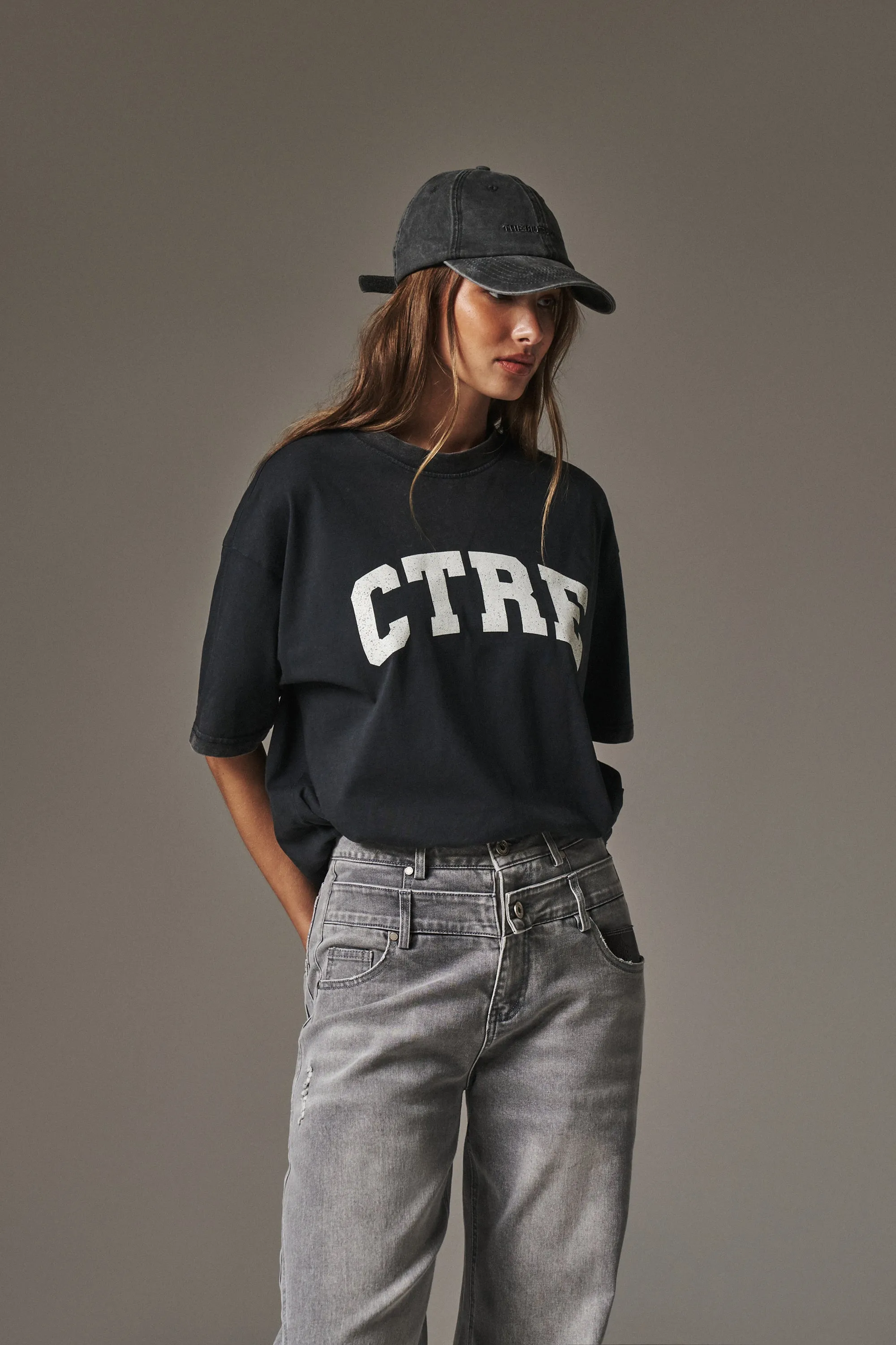 CTRE ACID WASH CRACKED T-SHIRT - ACID WASH