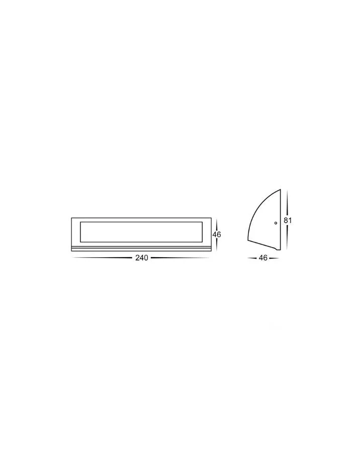 Curved Exterior Wall Light | Assorted Finishes | TRIColour