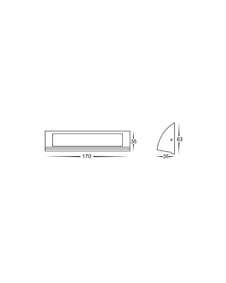 Curved Exterior Wall Light | Assorted Finishes | TRIColour