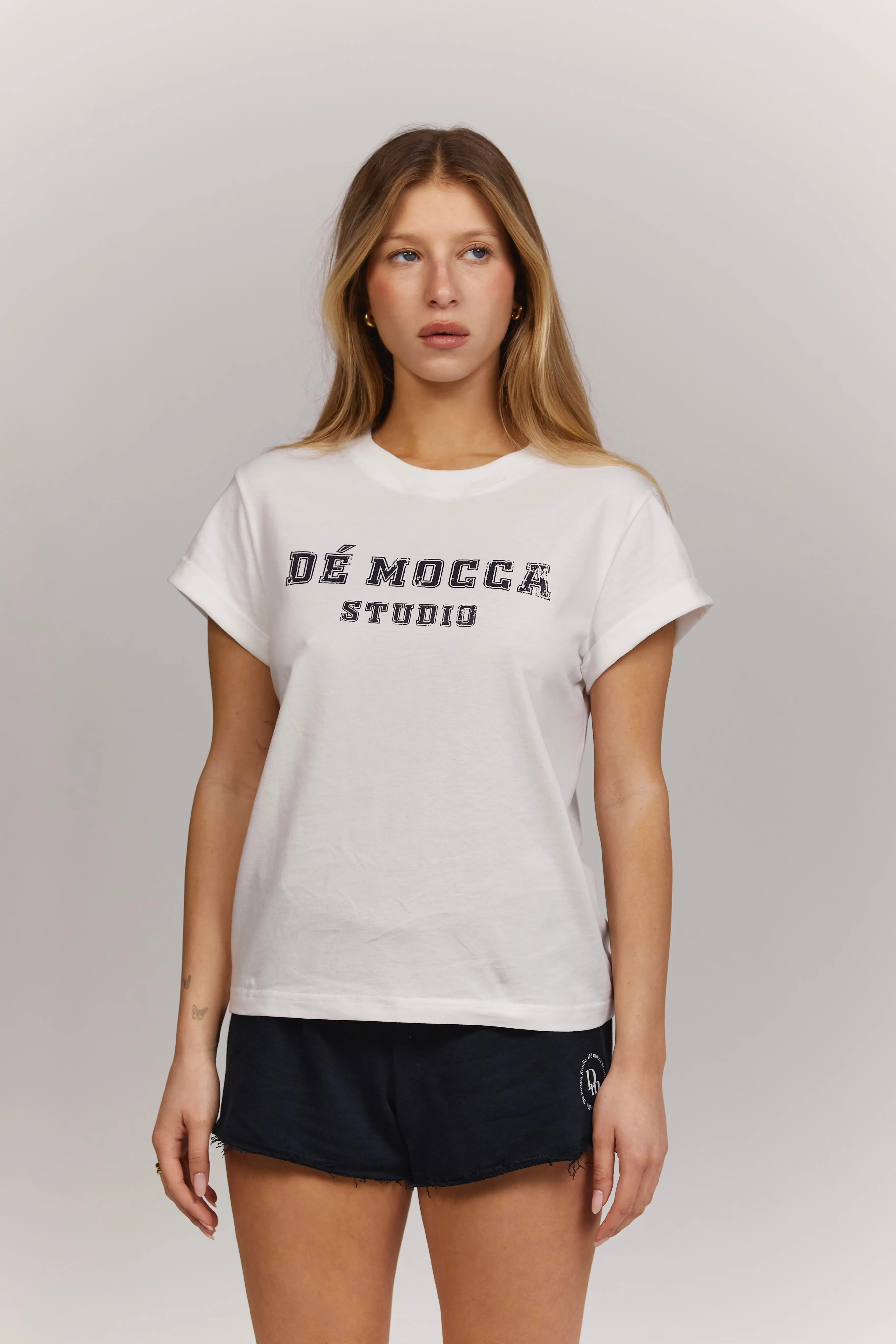 Dé campus tee - off white