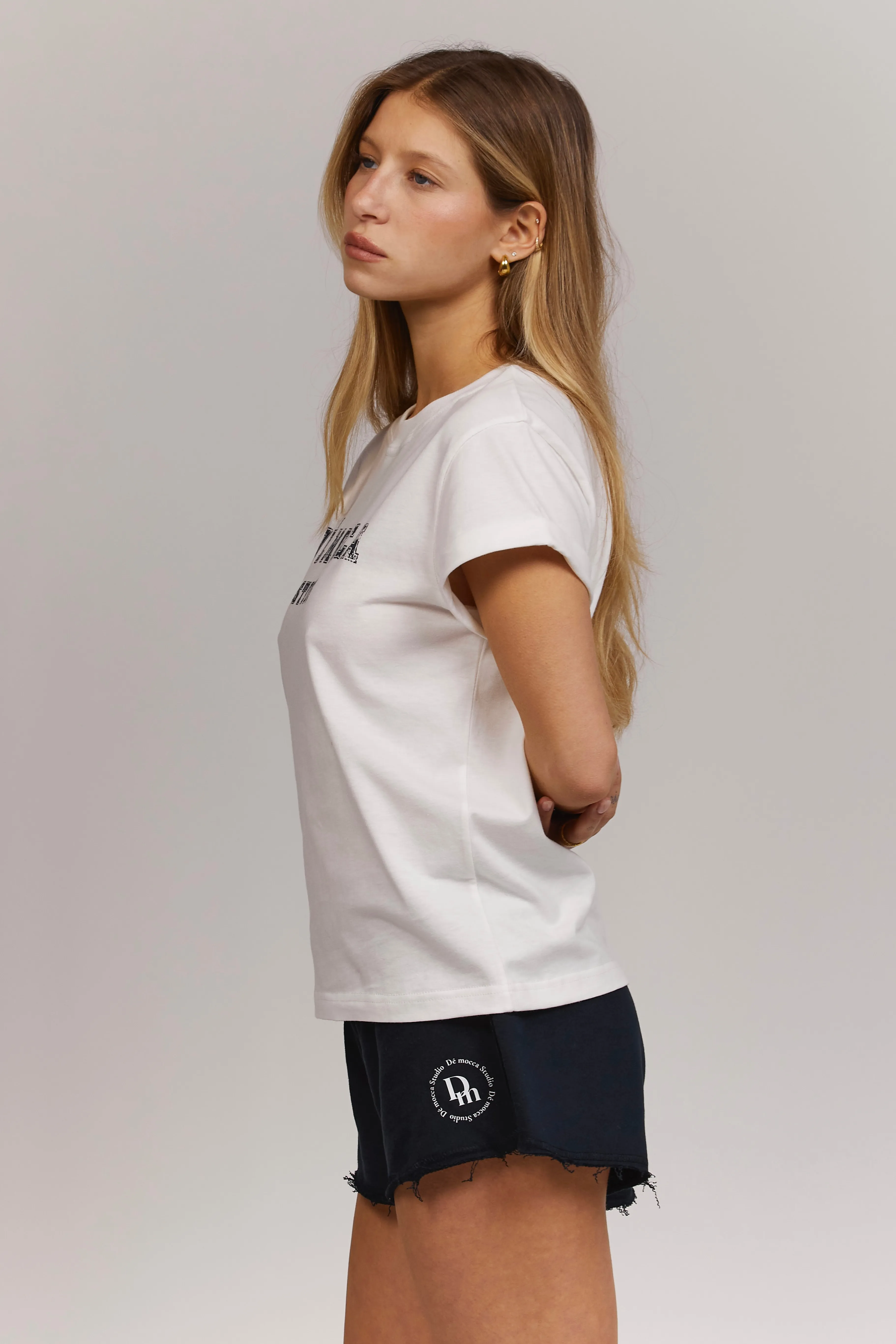 Dé campus tee - off white