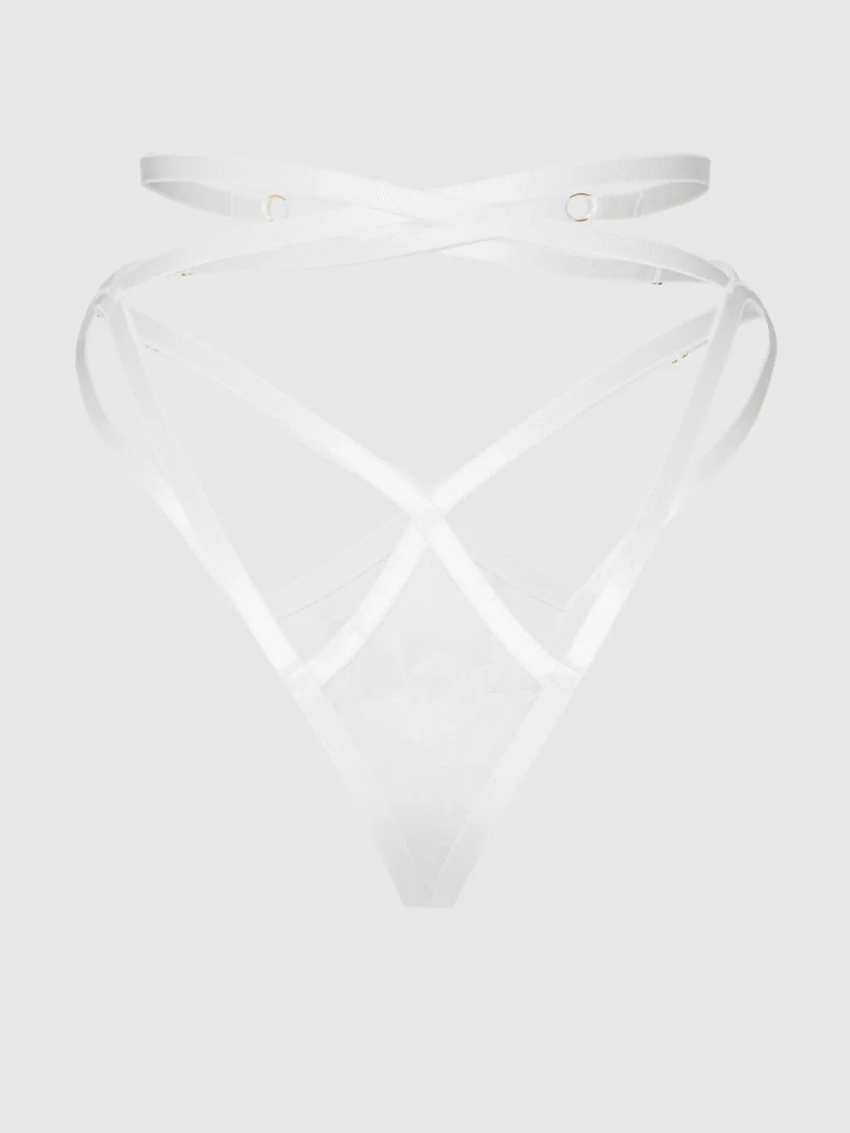 Dahlia Strappy Lace Thong