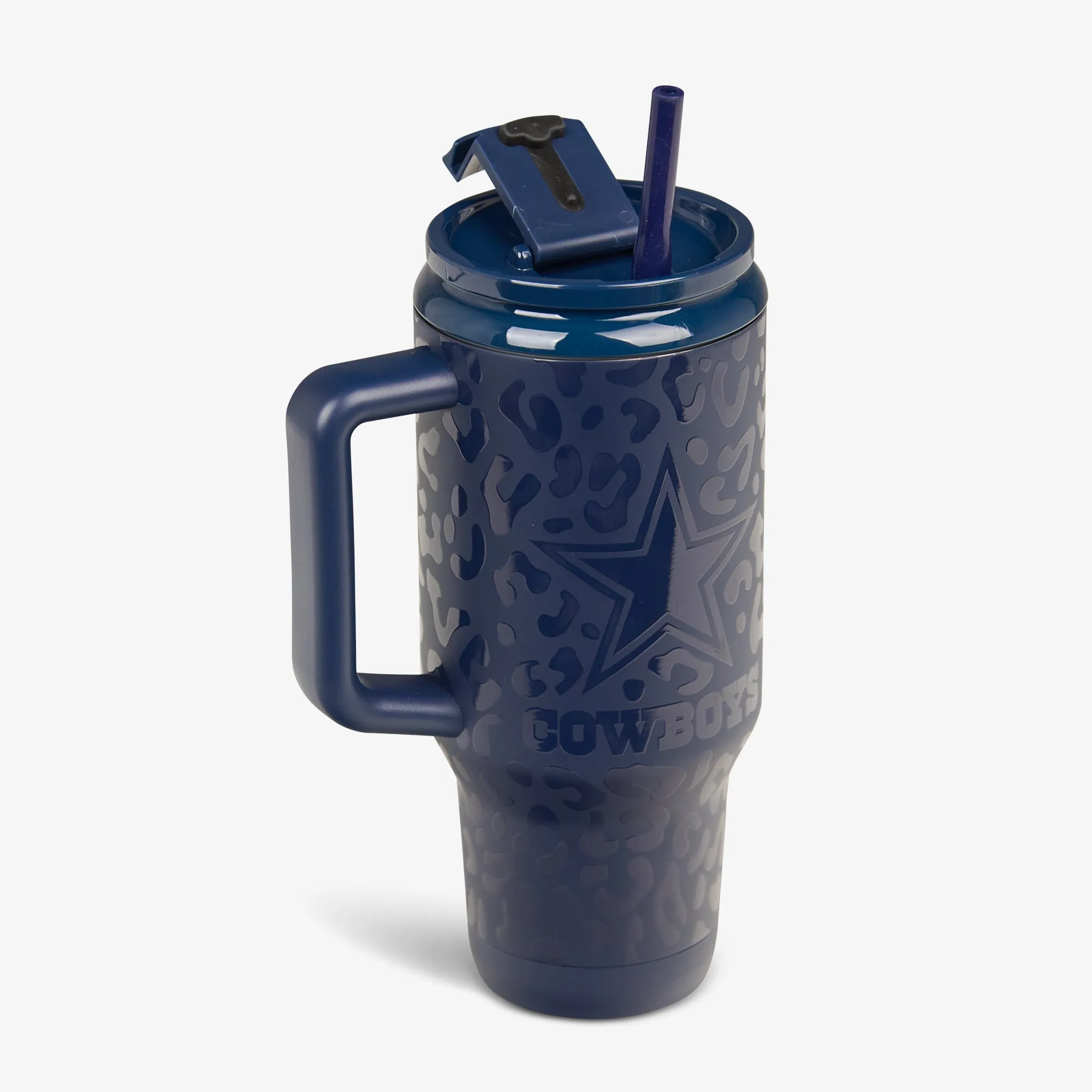 Dallas Cowboys 32 Oz Leopard Flip ‘n’ Sip Travel Mug