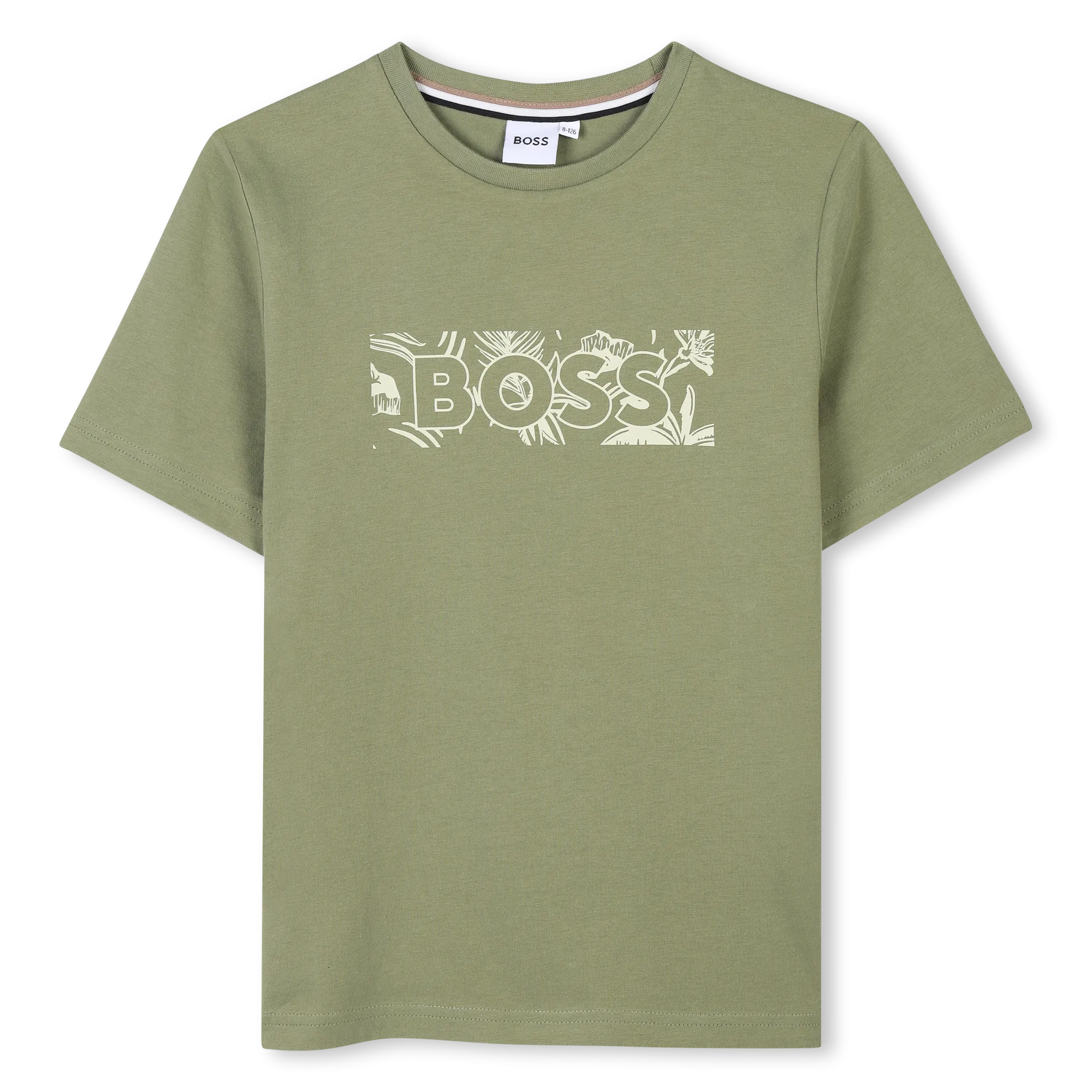 Dark Green Sand Leaf Logo T-Shirt