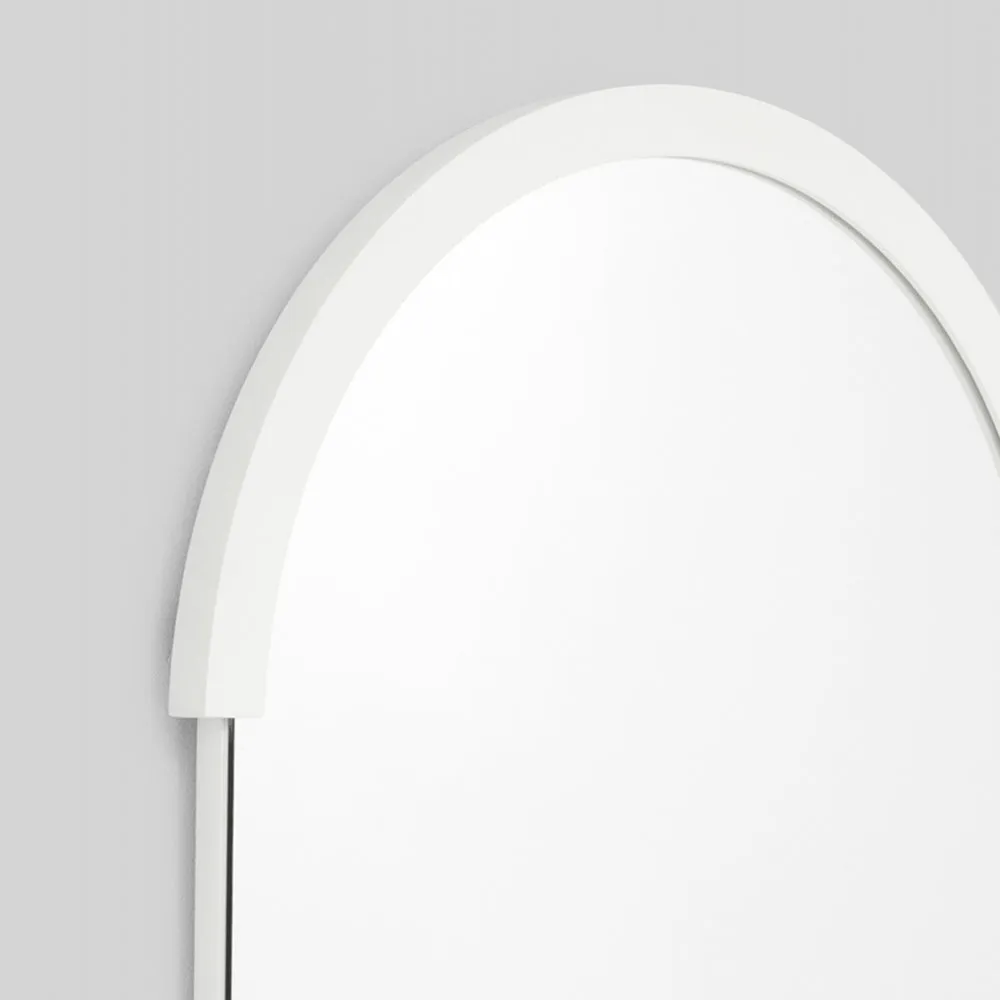Dawn Oval Mirror - Bright White