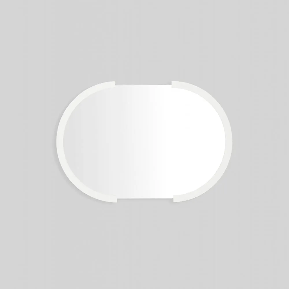 Dawn Oval Mirror - Bright White
