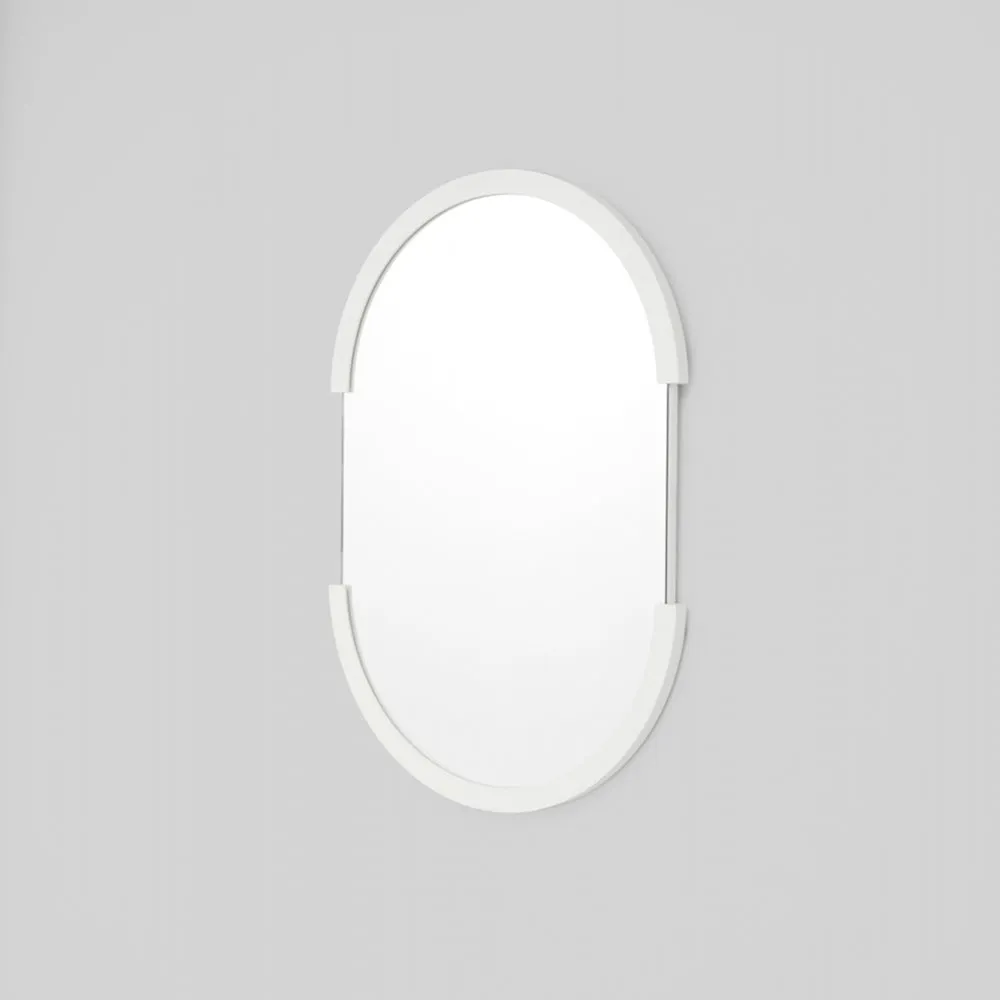 Dawn Oval Mirror - Bright White