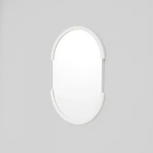 Dawn Oval Mirror - Bright White