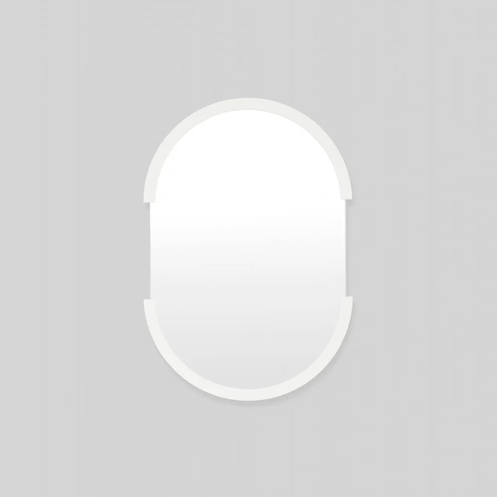 Dawn Oval Mirror - Bright White