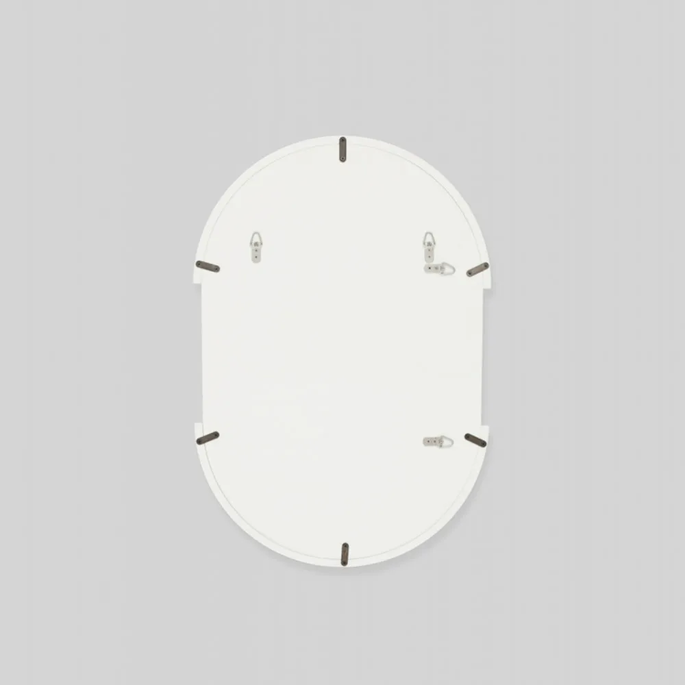 Dawn Oval Mirror - Bright White