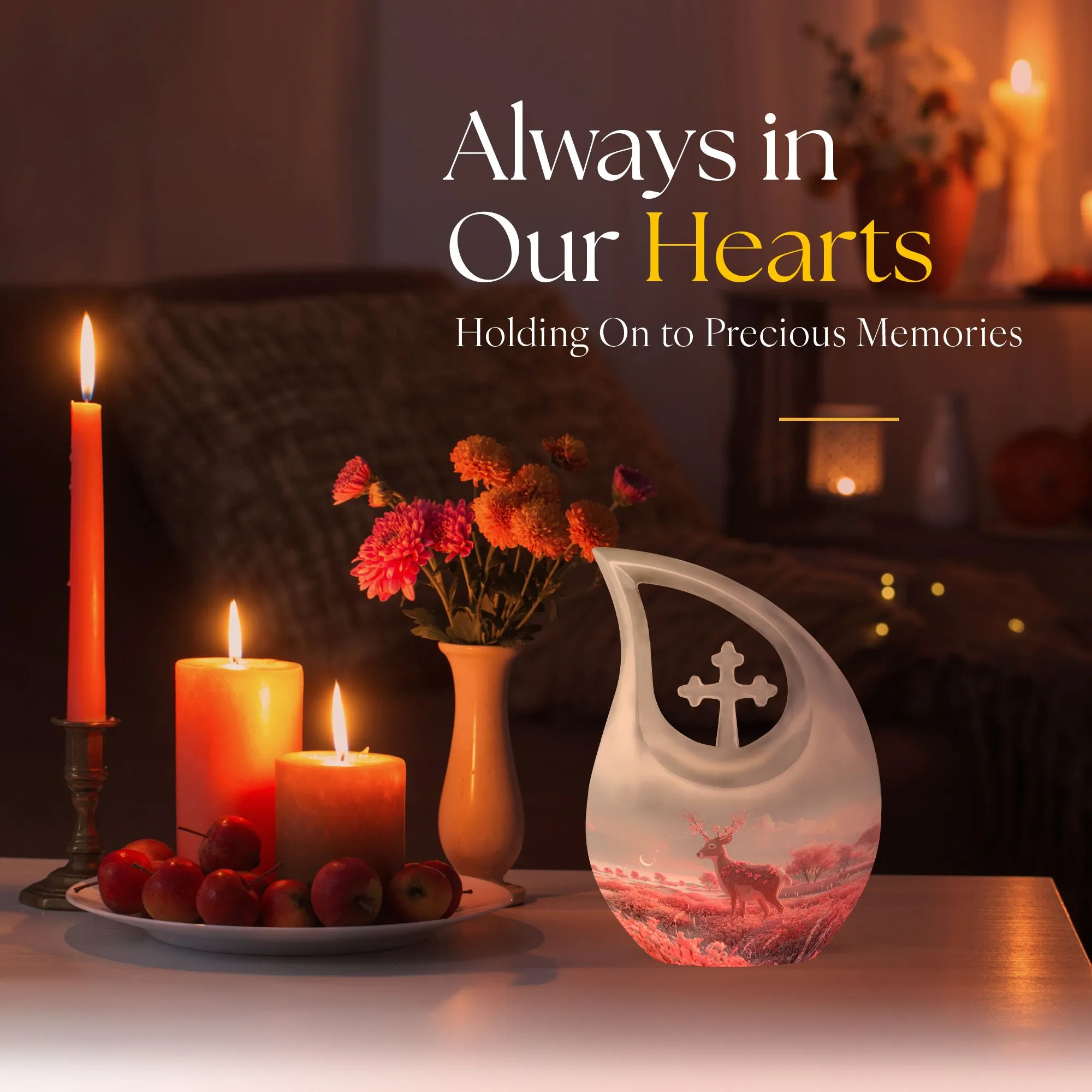 Deer Cremation Urn: Containers Urn For Cremated Ashes