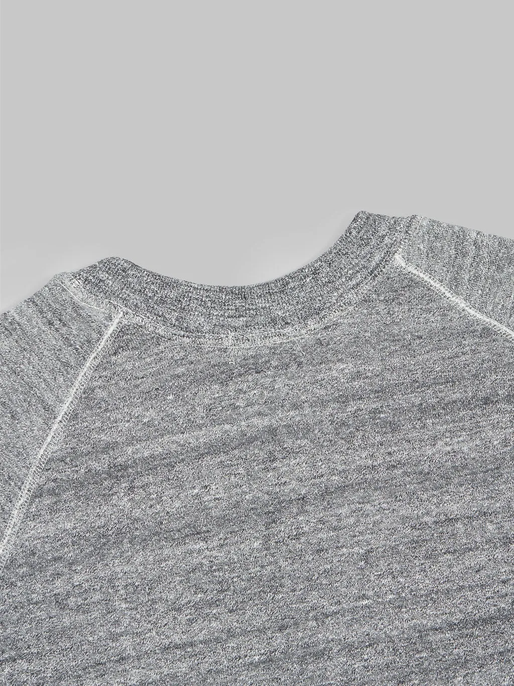 Denime By Warehouse & Co. Lot. 261 4-Needle Raglan Sweatshirt Dark Heather Grey