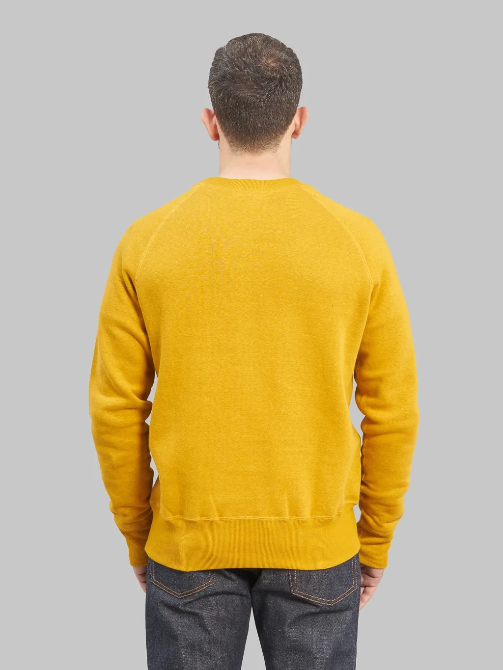 Denime By Warehouse & Co. Lot. 261 4-Needle Raglan Sweatshirt Yellow