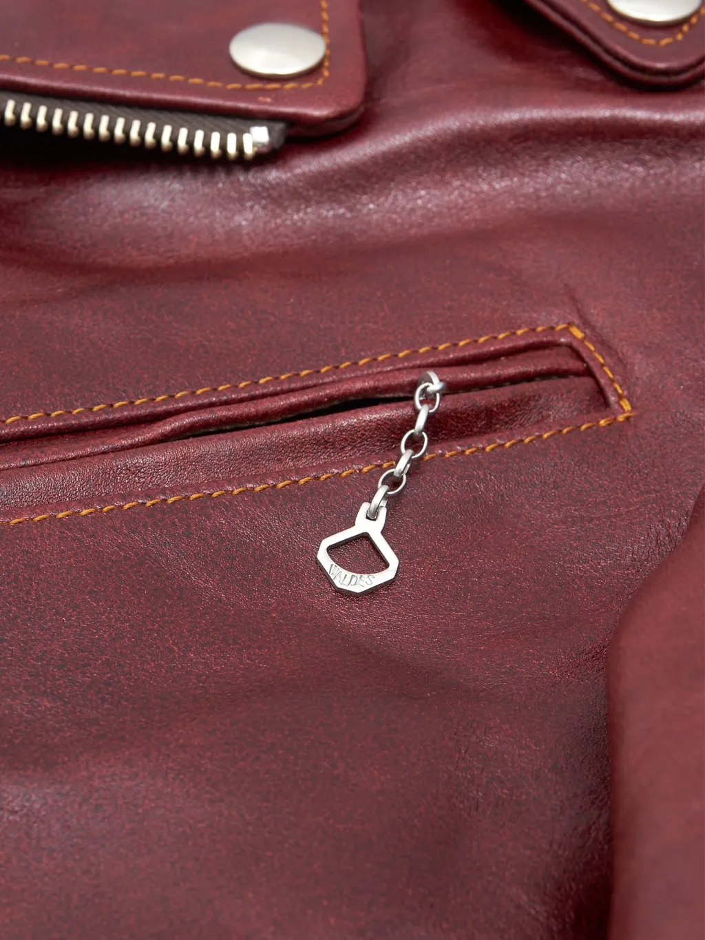 Double Helix Deviant Double Rider's Horsehide Jacket Burgundy