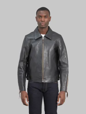 Double Helix Dodecagon Rider's Horsehide Jacket Black