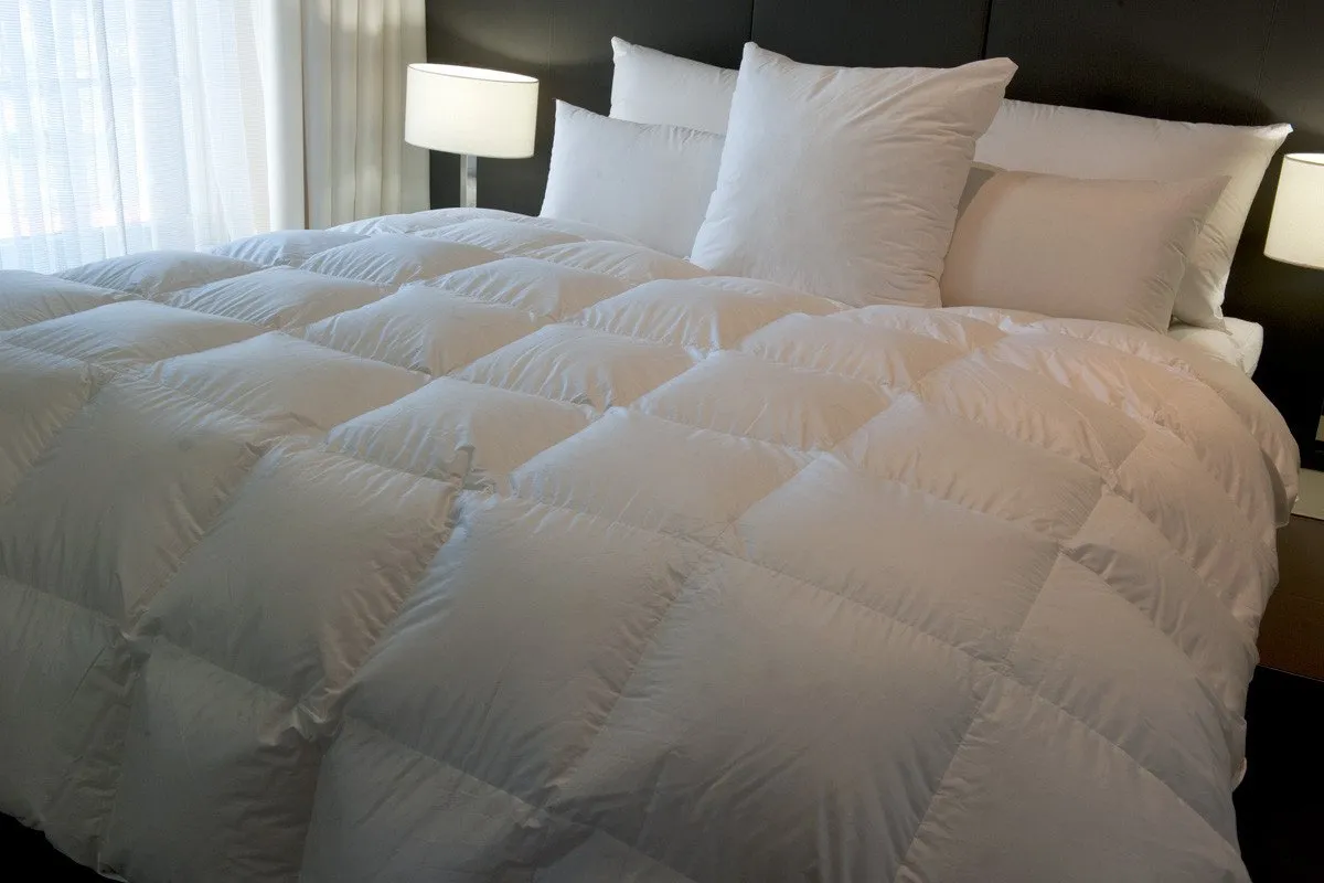 Double Size Quilt Baffle Boxed 95% White European Duck Down 5 Blanket Warmth German Batiste TE100