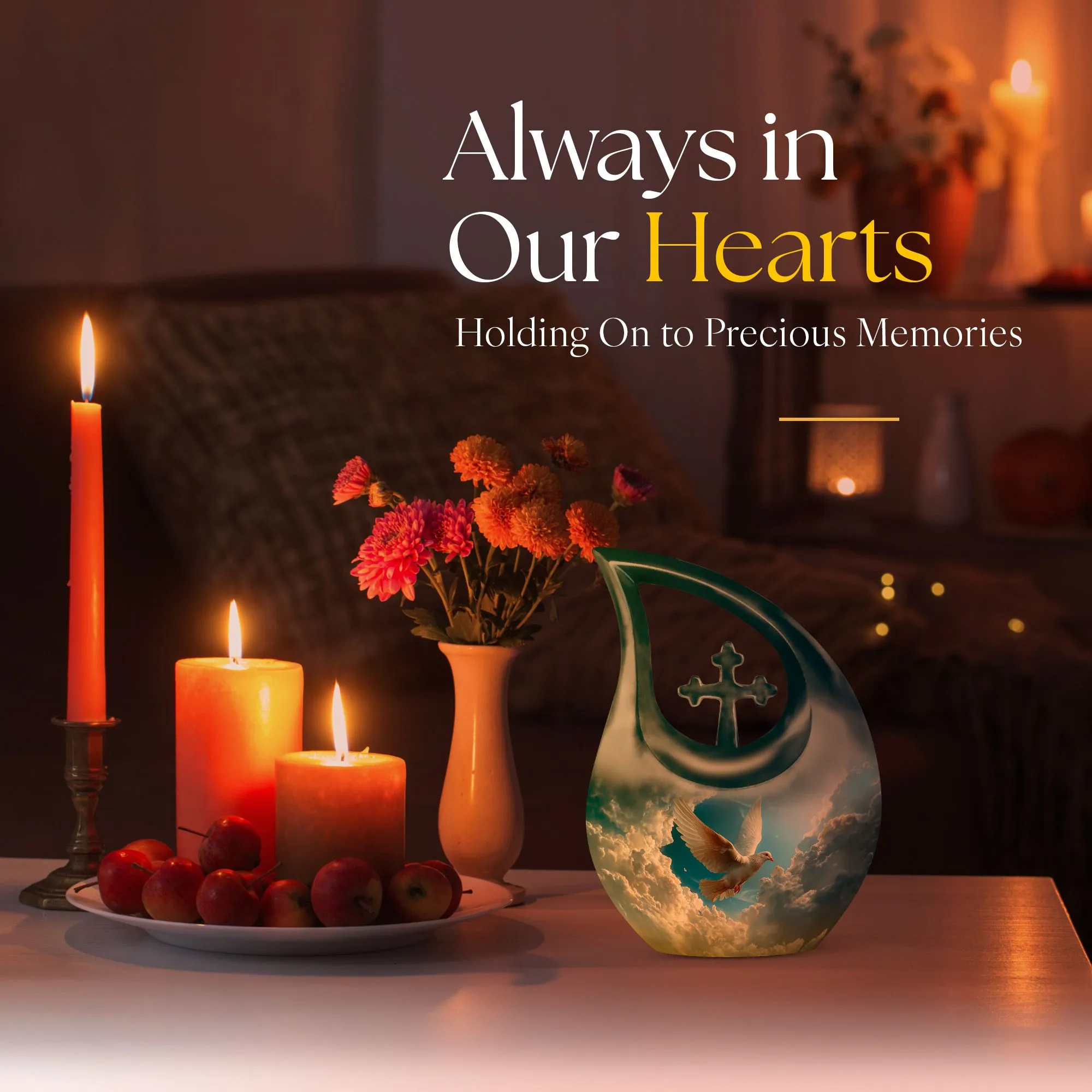 Dove Tribute - Petite Commemoration Urn for Lasting Memories