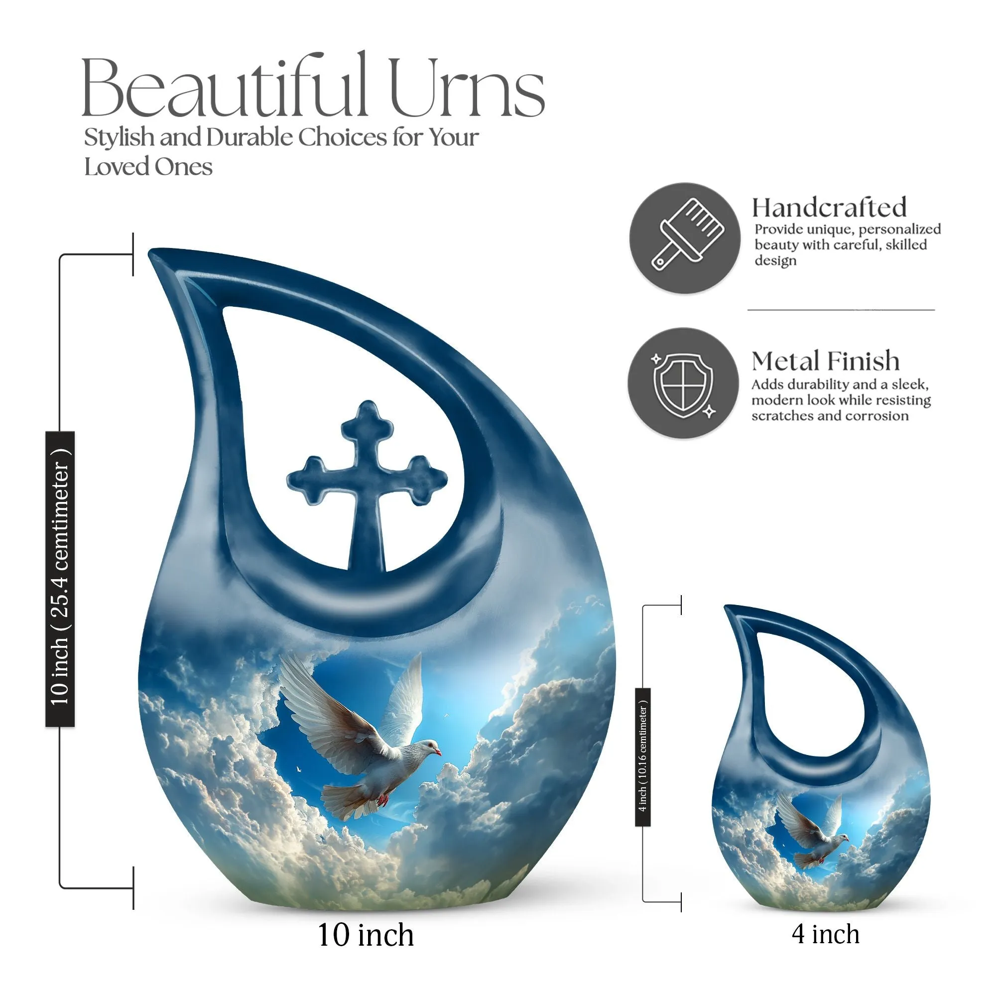 Dove Tribute - Petite Commemoration Urn for Lasting Memories