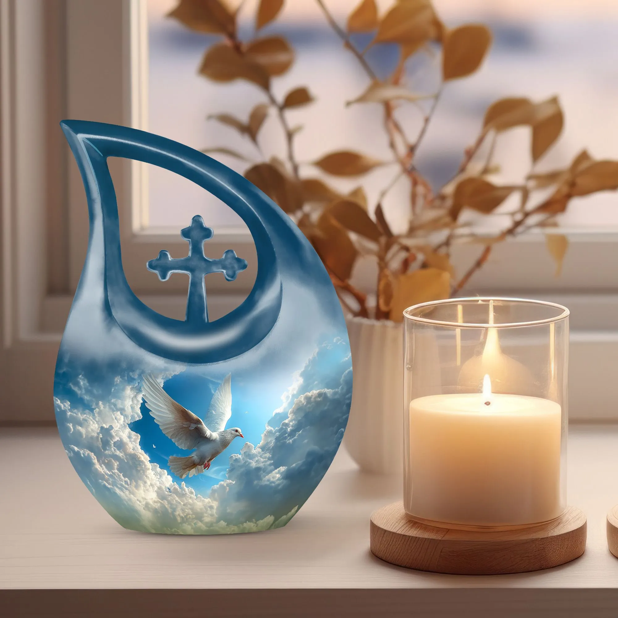 Dove Tribute - Petite Commemoration Urn for Lasting Memories