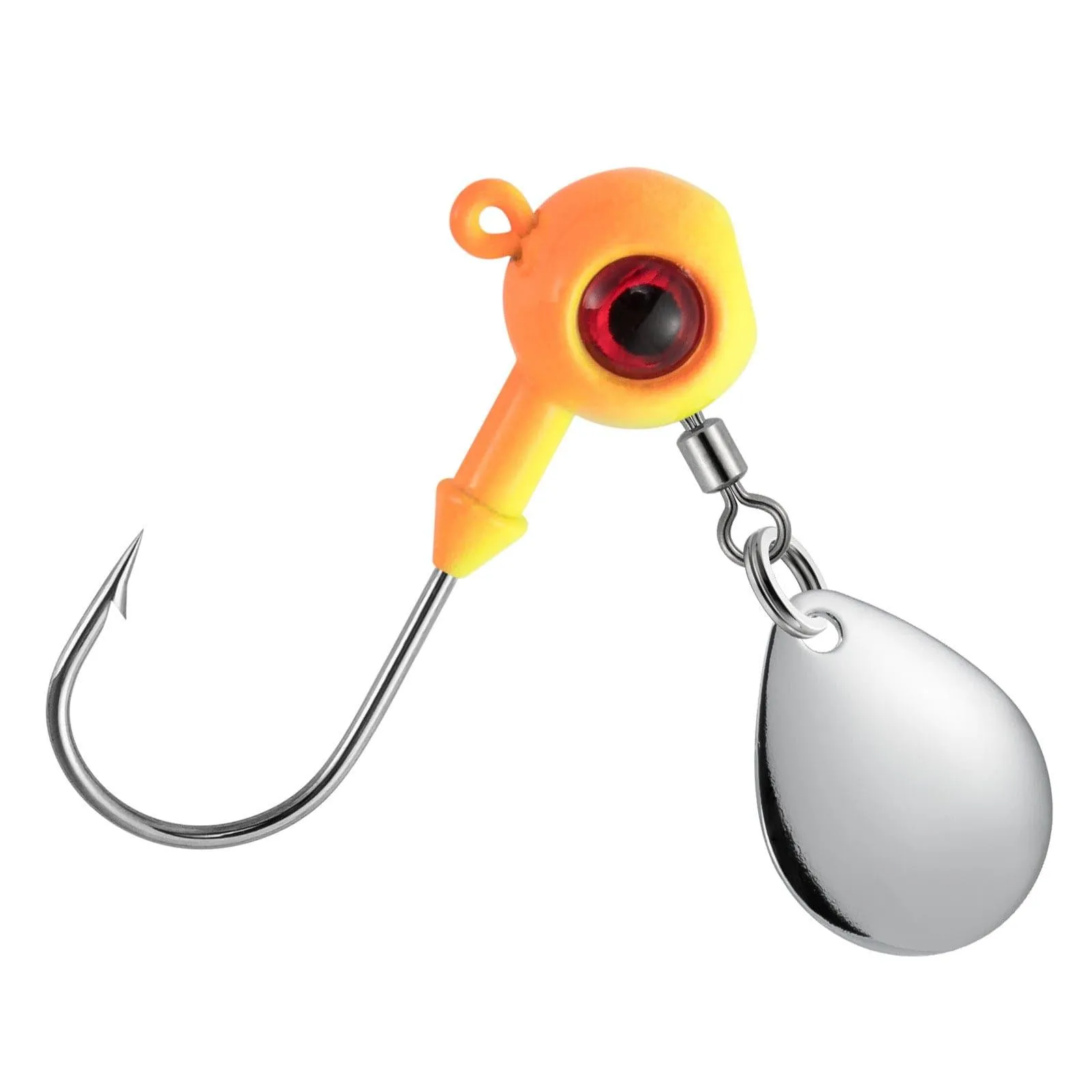 Dr.Fish 10pcs Underspin Jig Heads 1/8oz-1/4oz